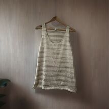 Banana Republic Sheer Women’s Top Yellow Stripe Large Spring And Summer ... - $11.88