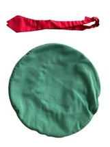 Girl Scout Hat Tie Lot Green Red Vintage Uniform - £13.91 GBP