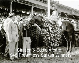 1948 - CITATION in the Preakness Stakes Winners Circle - 10&quot; x 8&quot; - £15.98 GBP