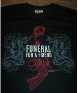 FUNERAL FOR A FRIEND GUN ROSE Hardcore Band T-Shirt 2006 MENS SMALL NEW - $19.80