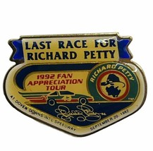 1992 Richard Petty Last Race Dover Downs Speedway Pontiac NASCAR Lapel Hat Pin - £15.72 GBP