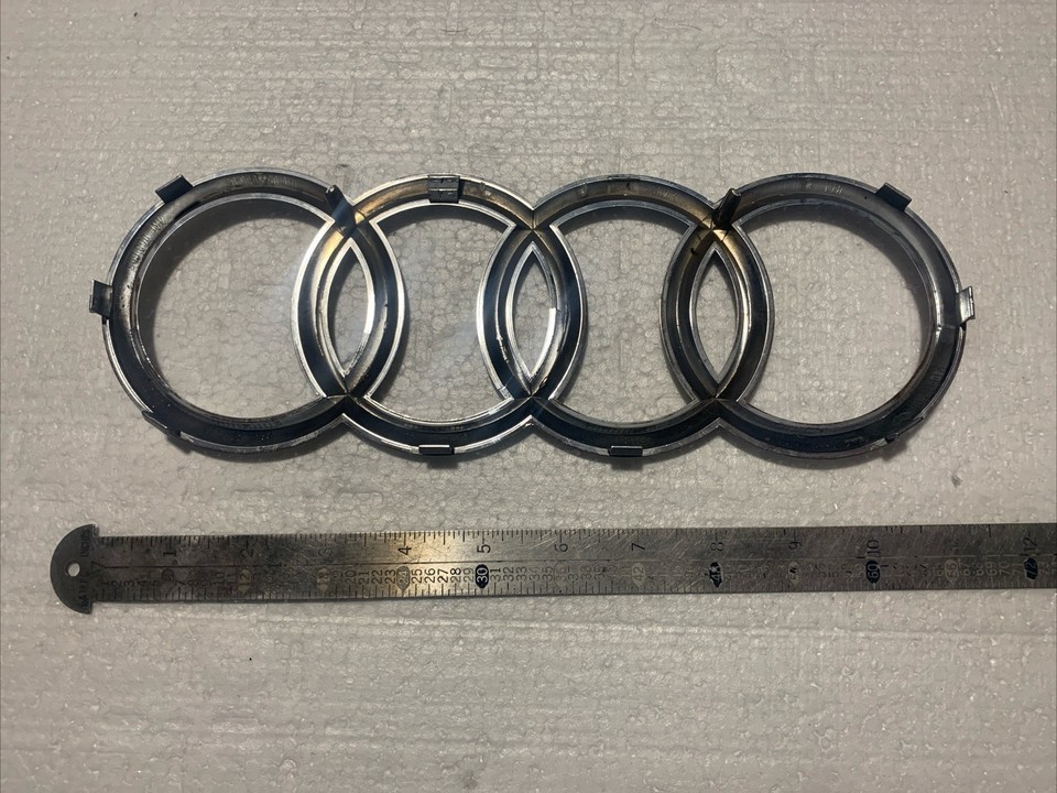 Audi OEM 11” Chrome Front Grille Rings Badge Logo Emblem Q3 Q5 SQ5 Q7 A6 A7 S7 Item image 4