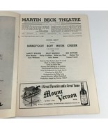 1947 Playbill The Martin Beck Theatre &#39;Barefoot Boy With Cheek&#39; Red Buttons - £22.36 GBP