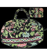 USED VERA BRADLEY LOLA HANDBAG BOTANICA PATTERN RETIRED W/ Wallet  - $13.65 CAD