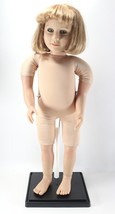 Vintage 2003 MY TWINN 23&quot; Inch Nude Poseable Doll Blonde Hair Green Eyes - £72.37 GBP