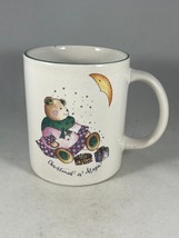 Vintage 90s Country Style Teddy Bear &quot;Christmas is Magic&quot; Coffee Mug by ... - £11.20 GBP