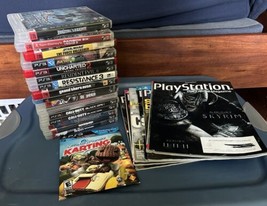 PS3 Game Lot of 16 Playstation 3 Games w/ Cases - TESTED + Bluray + 6 Magazines - £59.36 GBP