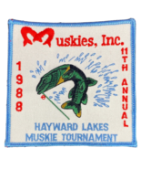 Hayward Lakes Muskies Tournament Patch 11th Annual Unused 1988 Fishing W... - £18.68 GBP
