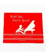 Wright-Way Piano Student Practice Record Book Vintage - €8,55 EUR