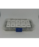 100Pcs Glass 5x20mm Fuse Assortment Kit Set Quick Fast Blow 0.2A - 20A C... - €12,50 EUR