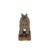 Vintage Wood Carved Horse Miniature Figurine Signed Folk Art - £19.65 GBP