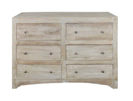 60" Brown Solid Wood Six Drawer Double Dresser - $51,347.77 MXN