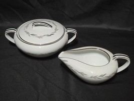 Vintage NORITAKE GRAYWOOD Creamer &amp; Sugar Bowl Set With Lid - Circa 1960... - $17.98