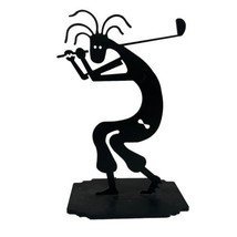 Cast Iron Golfing Kokopelli Base Southwest Decor  Gift Christmas - £25.86 GBP