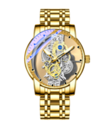 Men Watch Skeleton Automatic Quartz Watch Gold Skeleton Men&#39;s Watch Wate... - £12.72 GBP+