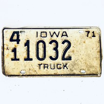 1971 United States Iowa Hancock County Truck License Plate 41 1032 - £14.81 GBP