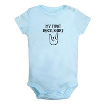 My First Rock Shirt Humor Print Baby Bodysuit Newborn Romper Toddler Jum... - £8.18 GBP