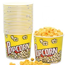 Greaseproof Popcorn Boxes, 85 Oz. Popcorn Buckets (22 Pack), Vintage Style - £32.97 GBP