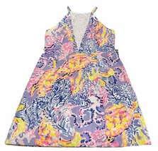 LILLY PULITZER Pearl So Snappy Shift Dress Zip Back Crochet Front Size 2... - £97.96 GBP