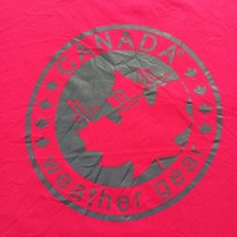 Canada Weather Gear Crewneck Men's Red Cotton Long Sleeve Graphic T-Shirt Sz 2XL image 7