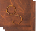 Leather Sheets for Crafts – 3 Sheets (12" X 12") + Leather Cord (36") - $49.35