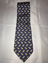 Jos A Bank Corporate Collection Political Elephants Republican USA Silk Neck Tie - £30.22 GBP