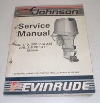 Evinrude Johnson Outboard Service Repair Manual Loop V 120-3.6 XP/GT - 1986 - $35.98