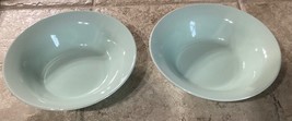 IKEA Stoneware Set Of 2 Soup Cereal Bowls ~ 8” ~ Sea foam Green ~ 10866 - $14.50