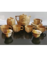 Vintage Stoneware Romanian Coffee Tea Set 70&#39;s - £74.35 GBP