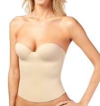 Women&#39;s Strapless Padded Push Up Shapewear Slimming Corset Beige #2052 - £15.93 GBP