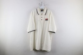Deadstock Vintage 90s ESPN Mens XL Walt Disney World ESPN Club Polo Shirt White - £31.12 GBP