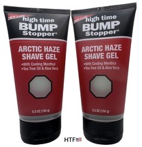 2x High Time Bump Stopper Arctic Haze Shave Gel Cream 5.3 oz Each New - £38.62 GBP