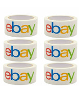 Six (6) Rolls eBay Branded Logo BOPP Shipping Tape 75 yards x 2 &quot; New Se... - $23.28