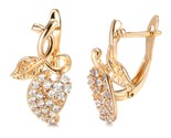 Cute grape 585 rose gold english earrings for women natural zircon full paved lady thumb155 crop
