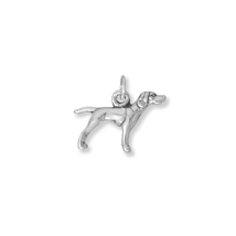 Sterling Silver 3D Pointer Dog Charm for Charm Bracelet or Necklace - $31.00