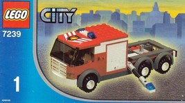 Instruction Book # 1 Only For LEGO CITY Fire Truck 7239  - £4.32 GBP