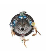 Large Triple Goddess Triskele Celtic Alpha Wolf Round Dream Catcher Wall... - $70.62 CAD