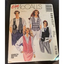 McCall&#39;s Misses Mens Boys Vest Sewing Pattern Sz Medium 36 38 5991 - Uncut - £6.24 GBP
