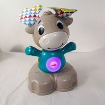 Fisher Price LINKIMALS Musical Moose cause effect Lights &amp; Colors sounds WORKS - £15.28 GBP