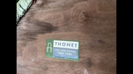 Vtg marked THONET chair REPLACEMENT SEAT ONLY MCM bentwood wooden w/ tag... - $34.64