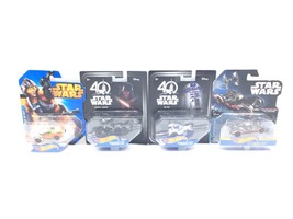 Hot Wheels Star Wars Luke Skywalker R2-D2 Darth Vader &amp; Tie Fighter See ... - $38.51