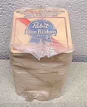 Vintage Pabst Blue Ribbon Beer Coasters Lot Of 100 Double Sided Cardboard - $801.26 MXN