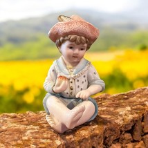Vintage Andrea by Sadek 4.25&quot; Piano Baby Boy Bisque Porcelain 6682 Japan... - $566.69 MXN