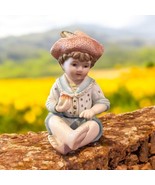 Vintage Andrea by Sadek 4.25&quot; Piano Baby Boy Bisque Porcelain 6682 Japan... - $570.90 MXN