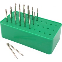 Diamond Burs Drill Rotary Holder Bur Box 30 Hole Jewelers Jewelry Repair Tools - £9.64 GBP