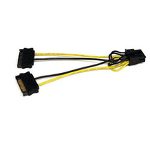 Startech SATPCIEX8ADP CONVERT TWO 15-PIN SATA POWER SUPPLY CONNECTORS TO... - $32.38