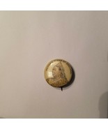Antique American Pepsum Gum Co Victoria Queen of England 1896 Pinback Bu... - $84.03