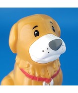 Fisher Price Little People Pet Dog Red Collar Brown Animal Figure Mattel... - £4.33 GBP