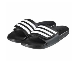 Adidas Adilette Comfort ADJ Adjustable Men Women Unisex Slides Sandals Black - £15.82 GBP