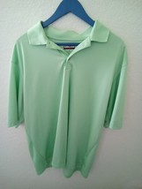 Men&#39;s Pale Green Short Sleeve Polo Shirt. Size XL - £15.98 GBP
